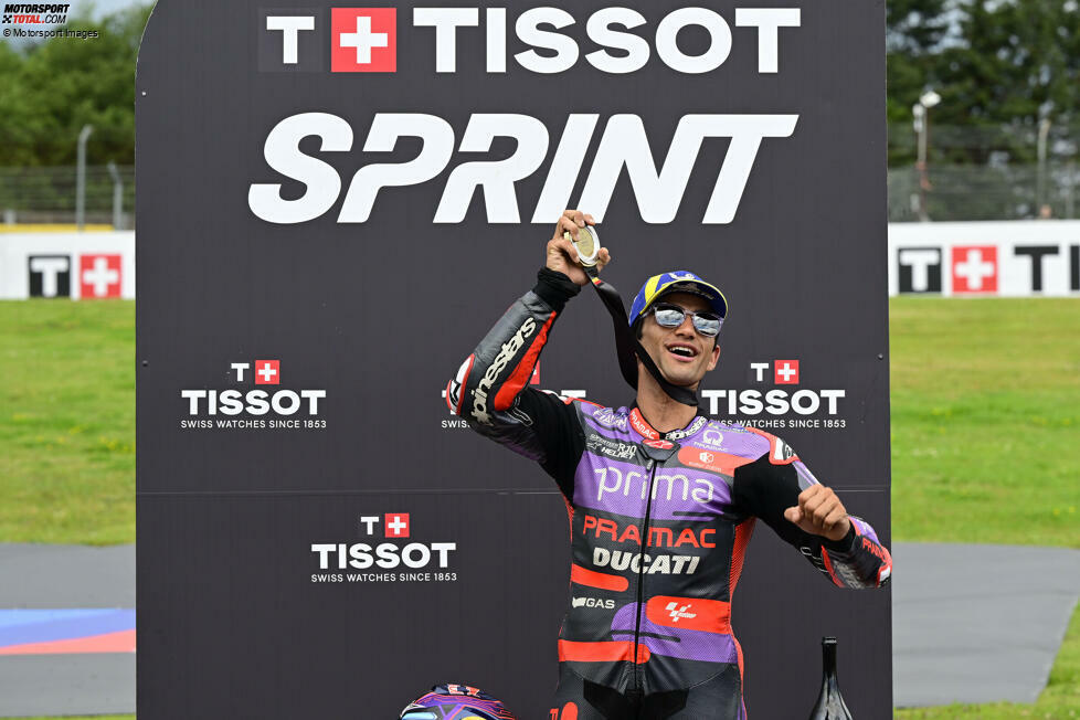 Alle Sprintrennen der Saison 2024 endeten ebenfalls mit mindestens einem Ducati-Fahrer auf dem Podium. Jeweils sieben gewannen Jorge Martin und Francesco Bagnaia.