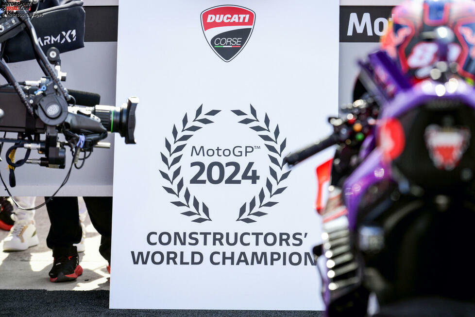 Für 66 MotoGP-Rennen in Folge landete mindestens ein Ducati-Fahrer unter den Top 3. Der Hersteller holte zum fünften Mal in Folge den Konstrukteurstitel.