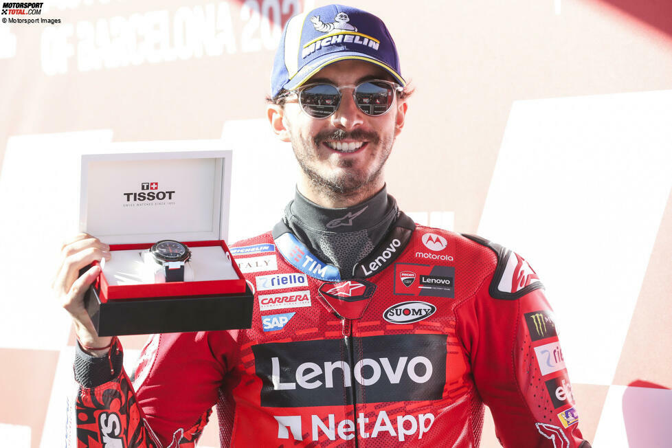 Auch bei den Polepositions liegt Ducati vorn: 16 Mal starteten Fahrer der italienischen Marke vom ersten Startplatz. Bester Qualifier wurde Francesco Bagnaia.