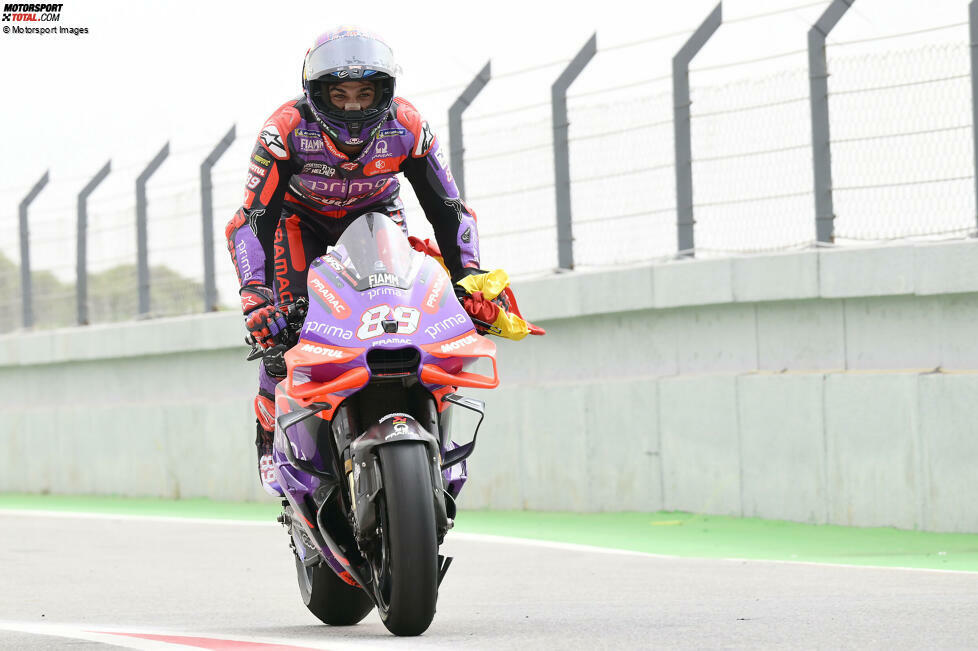 89. Ducati-Sieg: Jorge Martin (Pramac-Ducati) mit der Startnummer 89 am 24. März 2024 beim Grand Prix von Portugal in Portimao