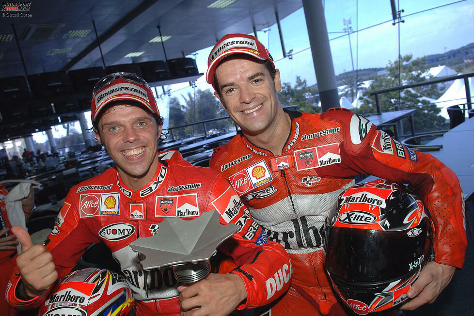 2005: Loris Capirossi und Carlos Checa