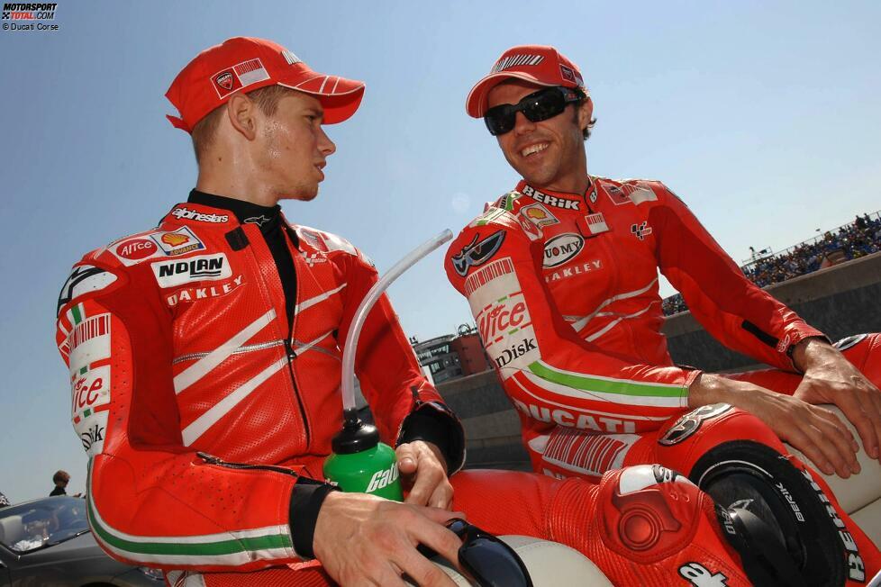 2007: Casey Stoner und Loris Capirossi