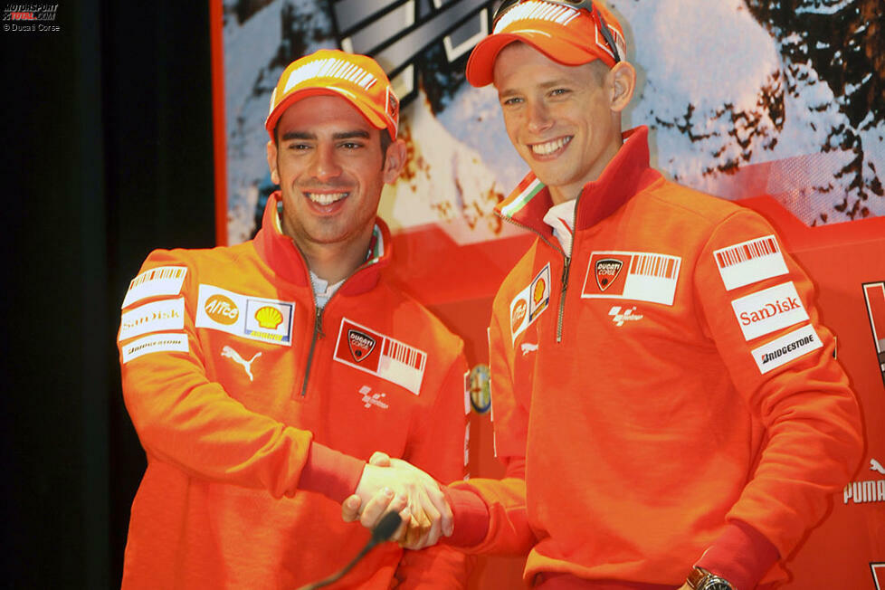 2008: Marco Melandri und Casey Stoner