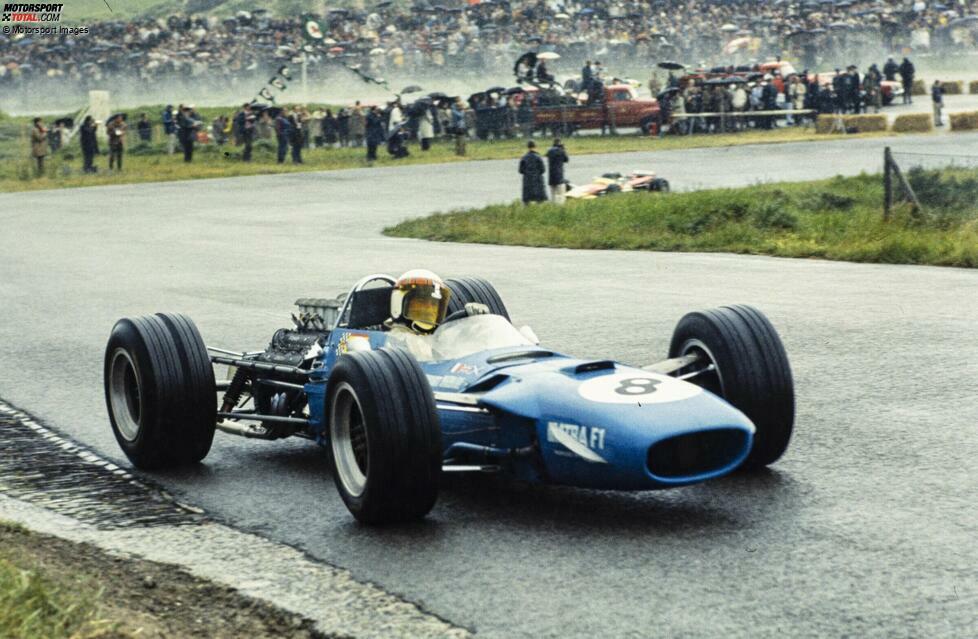 Sonderfall #2 - Jackie Stewart (Matra, March & Tyrrell): Der später dreimalige Weltmeister fährt für Matra 1968 den ersten Formel-1-Sieg ein, zwei Jahre später siegt er erstmals für den Konstrukteur March - allerdings im gleichen Team. Das heißt inzwischen übrigens Tyrrell und ...