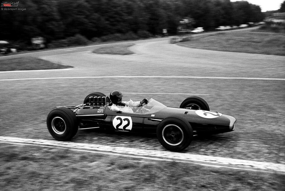 Dan Gurney (Brabham): Zwei Jahre später ist es (erneut in Frankreich) nicht etwa Teamgründer Jack Brabham selbst, der im dritten Formel-1-Jahr den ersten Sieg für seinen Rennstall holt - sondern erneut Gurney. Und der US-Amerikaner legt sogar noch einen drauf ...