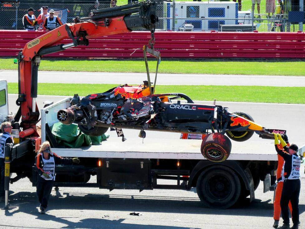 4. Max Verstappen (Red Bull) beim Großen Preis von Großbritannien 2021 - Grund: Unfall