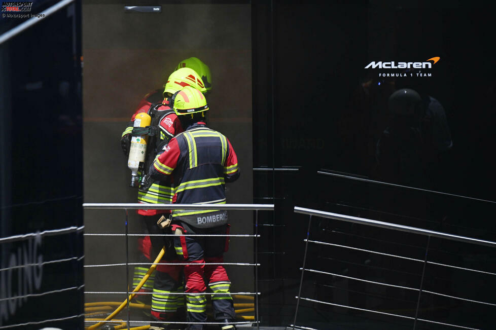 Schnell waren Einsatzkräfte vor Ort, um den Brand zu löschen.