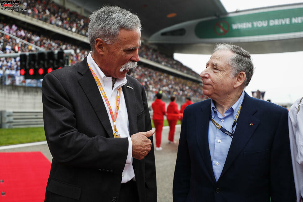 ... waren Chase Carey und Jean Todt noch Formel-1-Vorsitzender beziehungsweise FIA-Präsident.