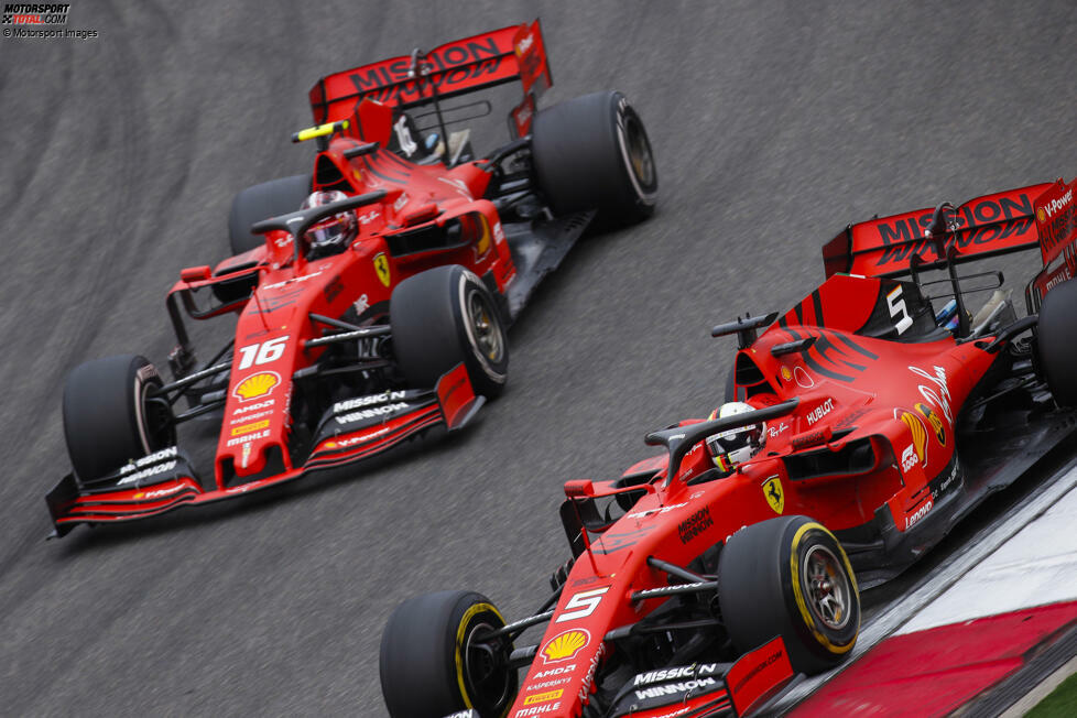 ... gab es in Runde elf eine Ferrari-Stallregie zugunsten von Sebastian Vettel: Charles Leclerc musste ihn vorbeilassen.