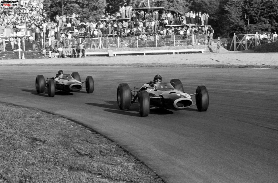 5 Doppelsiege: BRM - Graham Hill ist als Fahrer an allen Doppelsiegen von British Racing Motors in der Formel 1 beteiligt. Den letzten holen er und Jackie Stewart 1965 in Monza.
