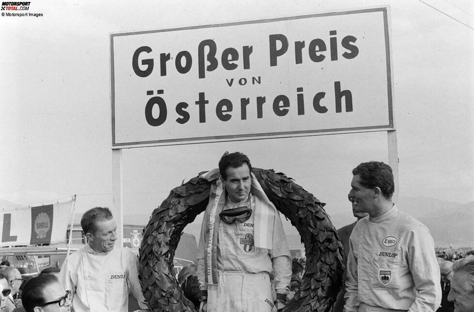 Lorenzo Bandini (Italien): Startplatz sieben ist für Bandini 1964 in Österreich im Ferrari nur die Ausgangsbasis zu seinem ersten und einzigen Formel-1-Sieg - in dem Rennen, bei dem der spätere Weltmeister Jochen Rindt erstmals antritt.