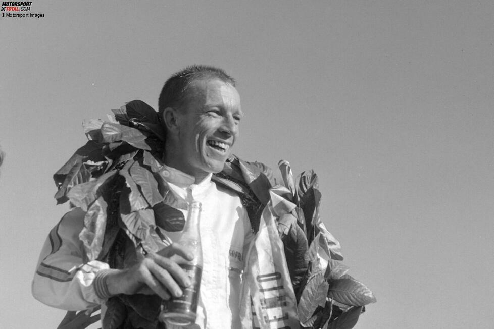 Richie Ginther (USA): Er schafft Einmaliges beim Mexiko-Grand-Prix 1965, indem er den ersten Honda-Sieg in der Formel 1 erzielt. Gleichzeitig ist Ginther 1965 der einzige Nicht-Brite, der einen Grand Prix gewinnt.