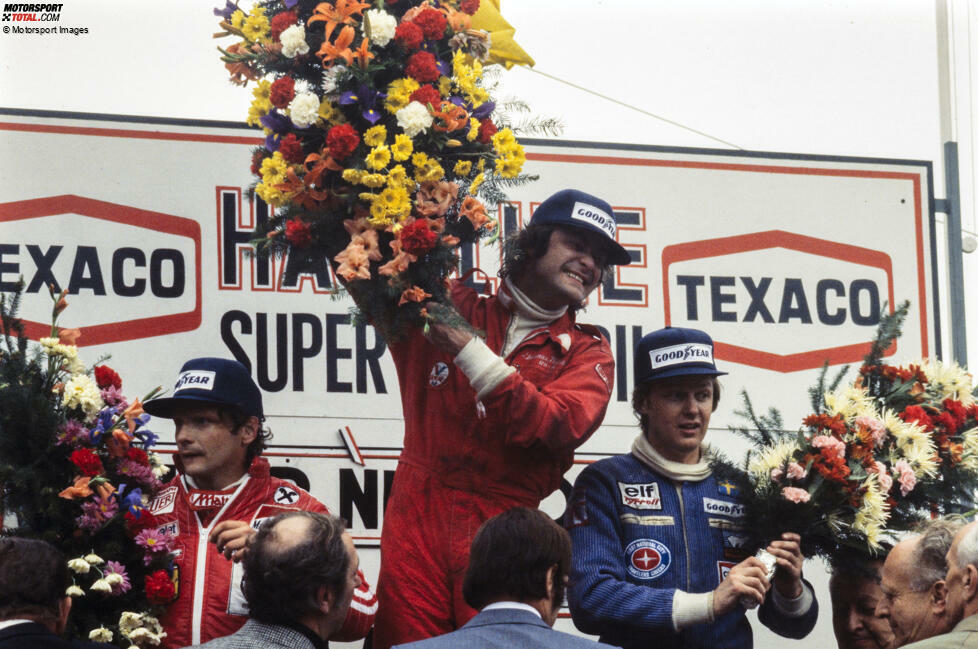 Gunnar Nilsson (Schweden): Nur einmal gewinnt Nilsson in der Formel 1, und es passiert beim Belgien-Grand-Prix 1977 in Zolder. Das Besondere an diesem Rennen: Es ist das einzige überhaupt, bei dem neben Nilsson noch ein zweiter Schwede auf dem Podium steht - Ronnie Peterson.
