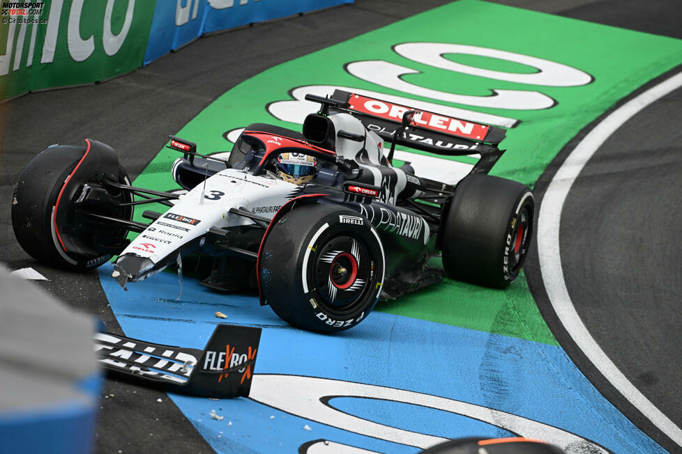 Niederlande 2023: AlphaTauri-Fahrer Daniel Ricciardo verunfallt im Freitagstraining und verletzt sich an der Hand. Damit steht fest: Er kann nicht weitermachen. Deshalb ...