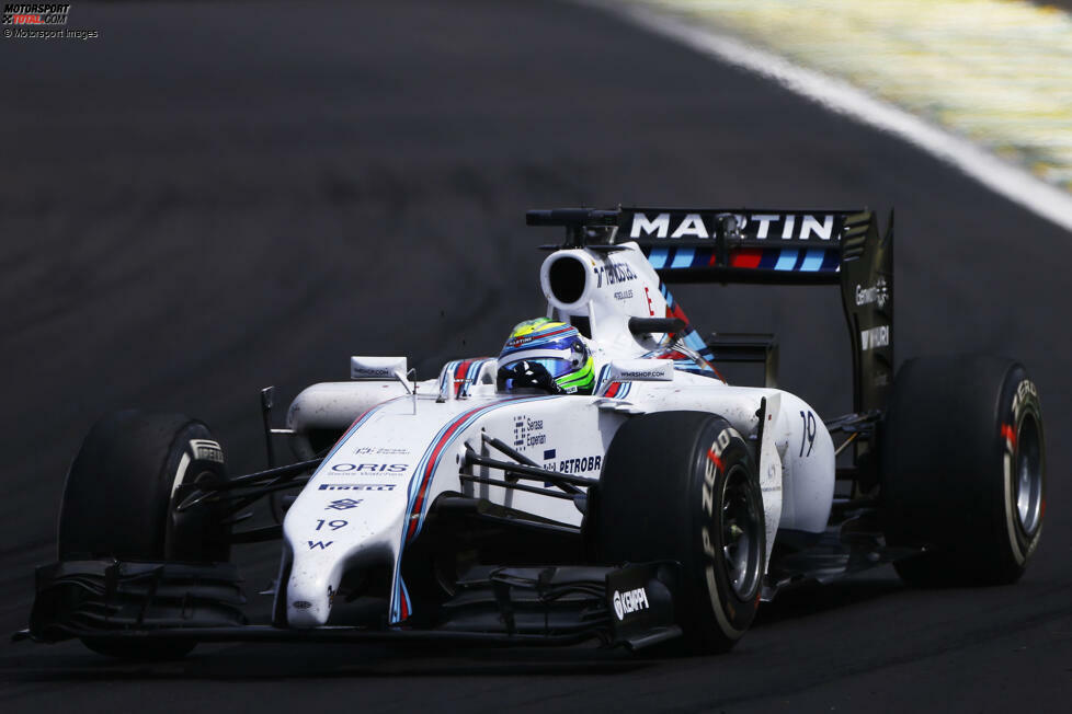 Ab 2014 gelingen Massa bei Williams immerhin weitere fünf Podestplätze und 2015 der sechste Platz in der Fahrerwertung. Danach sinkt die Formkurve des Teams und Massa kommt in der WM nicht mehr in die Top 10.