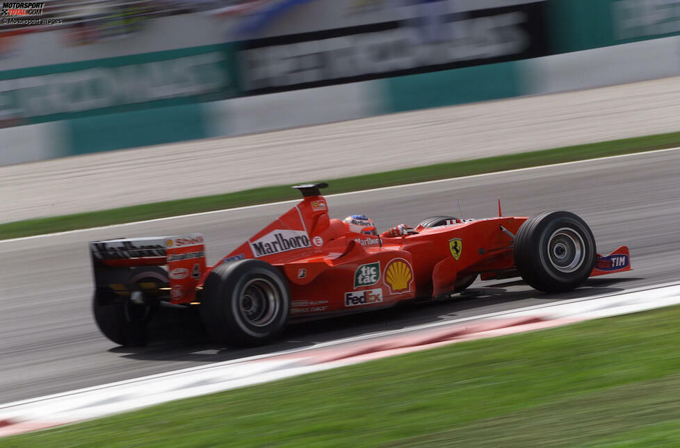 Von 2000 bis 2005 ist Rubens Barrichello der Ferrari-Teamkollege von Michael Schumacher. Während 