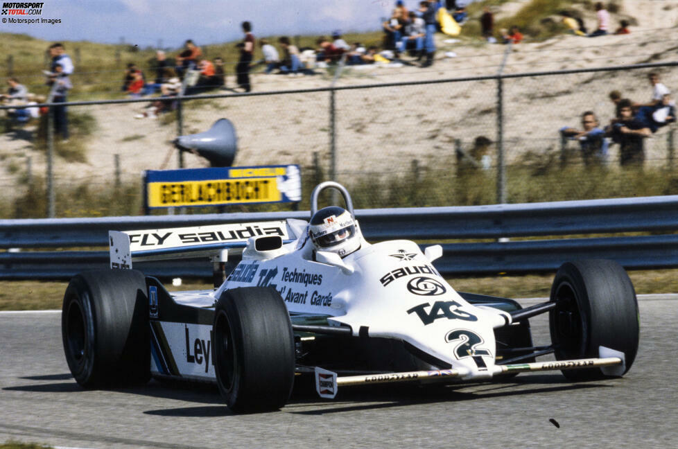 ... seinen größten Erfolg erzielt er für Williams: Am Ende seiner zweiten Saison im Team und nach insgesamt drei Grand-Prix-Siegen für Williams wird er WM-Zweiter 1981.