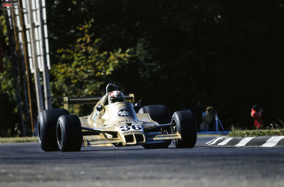 In den USA ist Arrows nur mit einem Auto für Rolf Stommelen vertreten.