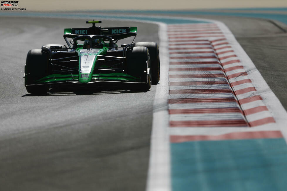Eines der ersten Bilder: Bortoleto im Sauber C44 beim Formel-1-Test in Abu Dhabi.