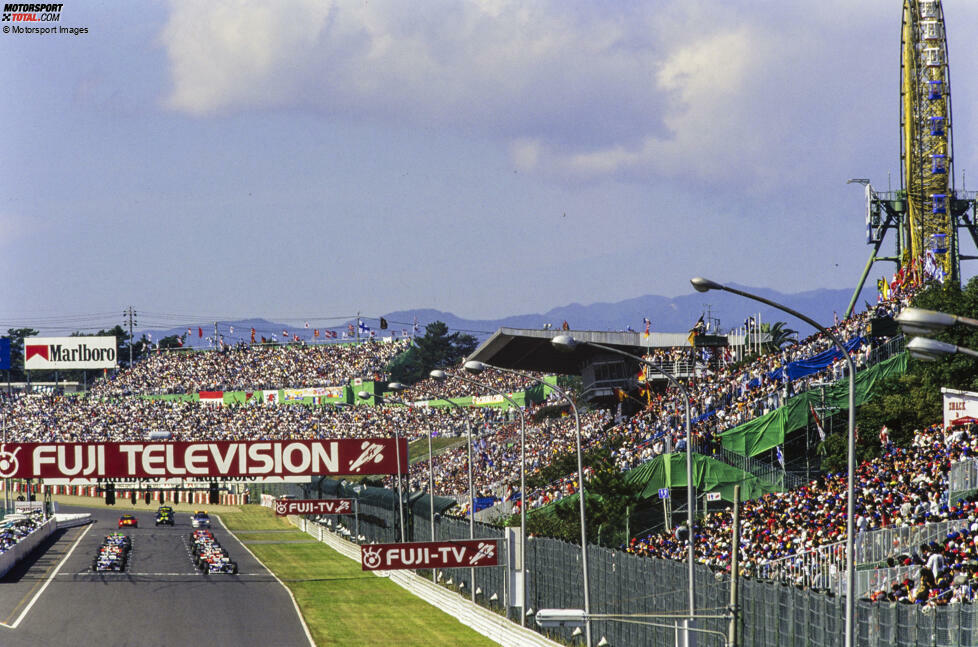 Suzuka (1996, 1998-99, 2001-03) - Suzuka gilt als einer der beliebtesten Finalorte bei den Fans. Schon das erste letzte Saisonrennen 1996 ist denkwürdig: Damon Hill wird als erster Weltmeister-Sohn ebenfalls Formel-1-Weltmeister.