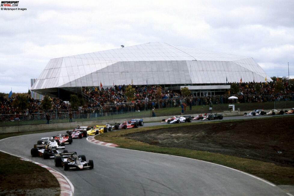 Montreal (1978) - Erstmals firmiert der später Circuit Gilles Villeneuve genannte Kurs im Formel-1-Kalender, und dann gleich als Finalort. Gilles Villeneuve gewinnt dort im Ferrari seinen ersten Grand Prix, und das bei Temperaturen nur knapp über dem Gefrierpunkt!