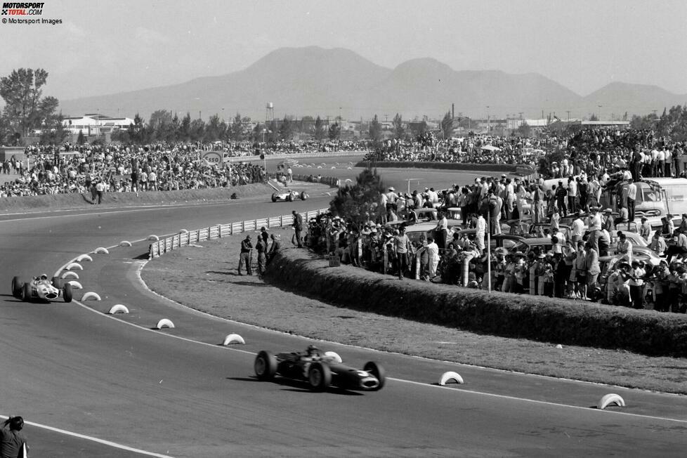 Mexiko-Stadt (1964-70) - Erstmals über viele Jahre Konstanz hat die Formel 1 mit dem Autodromo Hermanos Rodriguez als Finalort. Die Brüder Pedro und Ricardo, nach denen die Strecke benannt ist, starben beide bei Motorsport-Unfällen.