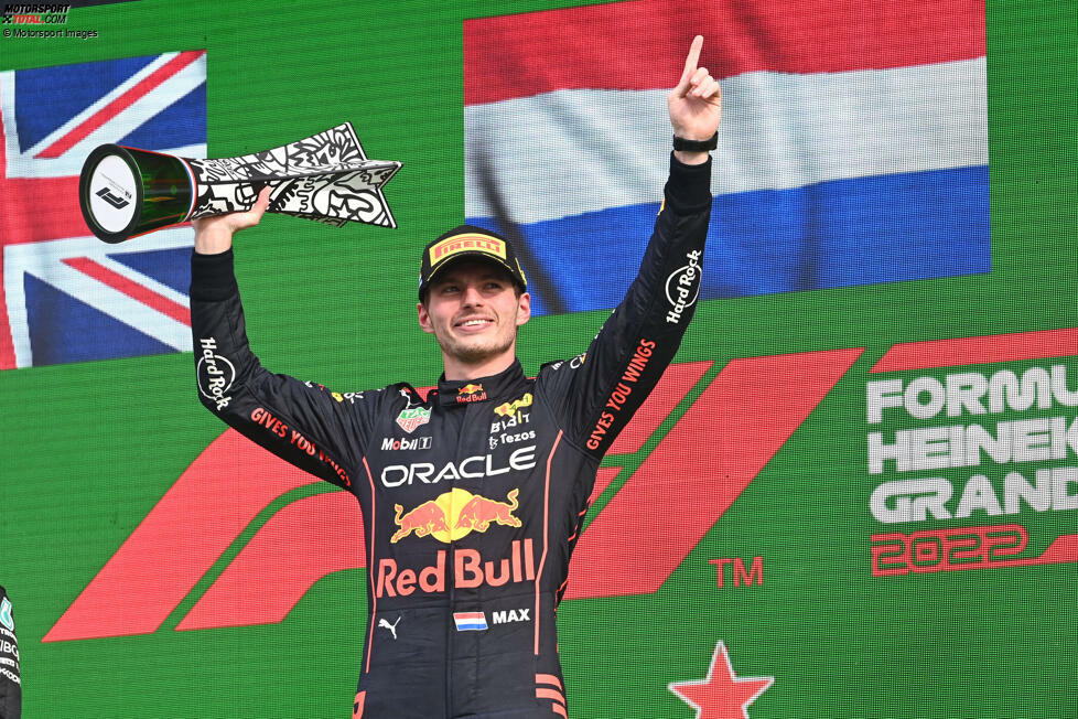 #5: Max Verstappen (Niederlande) - 3 Heimsiege in Zandvoort. Seit dem Formel-1-Comeback der Rennstrecke in der Saison 2021 hat dort immer nur Verstappen gewonnen, und immer nur für Red Bull.