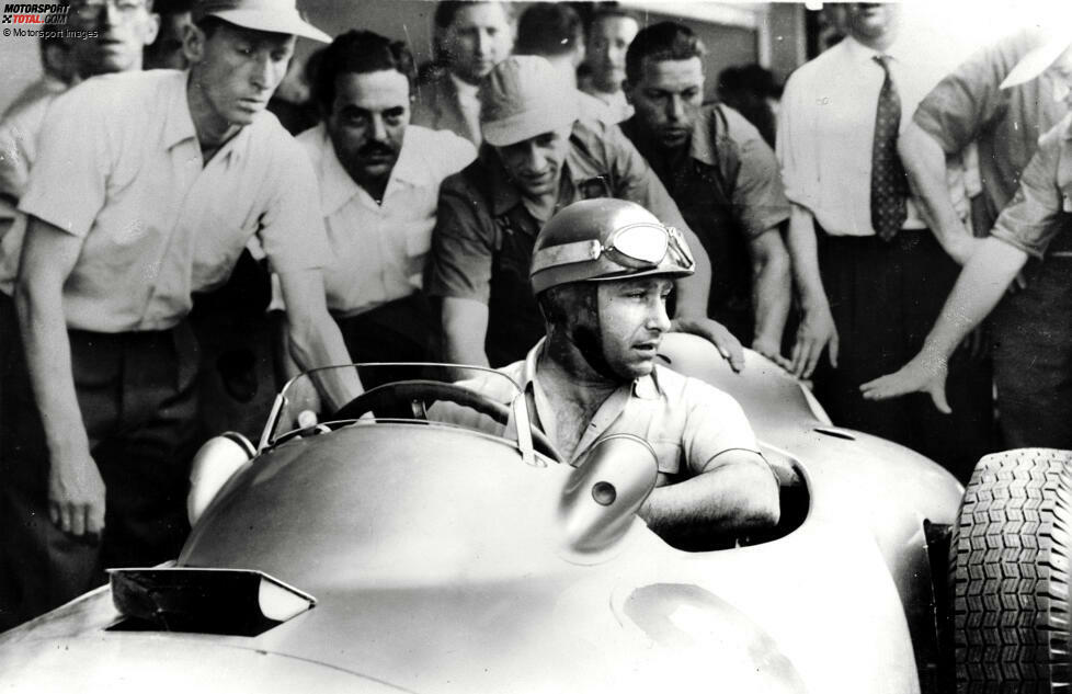 #4: Juan Manuel Fangio (Argentinien) - 4 Heimsiege in Buenos Aires. Ob Ferrari, Maserati oder Mercedes, auf Fangio ist beim Argentinien-Grand-Prix von 1954 bis 1957 immer Verlass. Er gewinnt sein Heimrennen viermal in Folge!