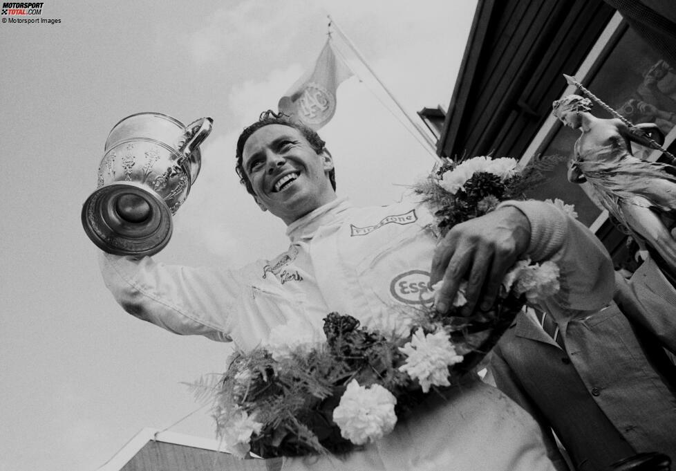 #3: Jim Clark (Großbritannien) - 5 Heimsiege in Aintree (1), Brands Hatch (1) und Silverstone (3). Von 1962 bis 1965 holt Clark Heimsiege in Serie beim britischen Grand Prix, und nochmals 1967 - alle für Lotus.