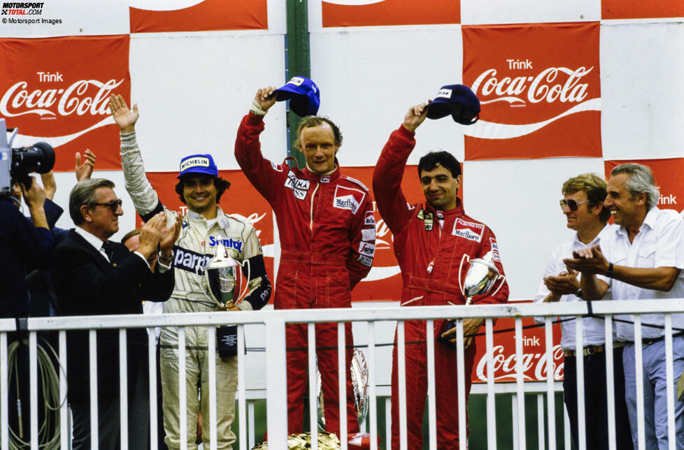 Zum einzigen Mal in seiner Formel-1-Karriere gewinnt Niki Lauda sein Heimrennen in Spielberg, und das im Jahr seines dritten WM-Titelgewinns.
