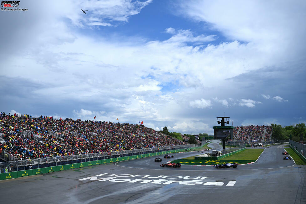 10. Montreal, Kanada (15. Juni 2025) - Seit 1978 findet der Kanada-Grand-Prix auf der Ile Notre-Dame statt. Das erste Rennen gewann ausgerechnet Lokalmatador Gilles Villeneuve, nach dem die Strecke heute benannt ist. Michael Schumacher und Lewis Hamilton konnten hier jeweils sieben Mal gewinnen.