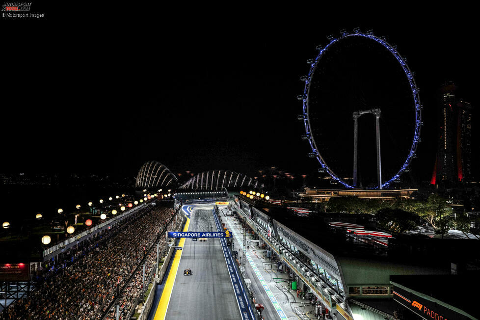 18. Singapur, Singapur (5. Oktober 2025) - Was 2008 einzigartig in der Formel 1 war, ist 2024 eigentlich schon nichts Besonderes mehr. Das Alleinstellungsmerkmal Nachtrennen hat Singapur schon lange nicht mehr, trotzdem bleibt der Stadtkurs immer das Original - und ist vor allem aufgrund der heißen und feuchten Bedingungen gefürchtet.