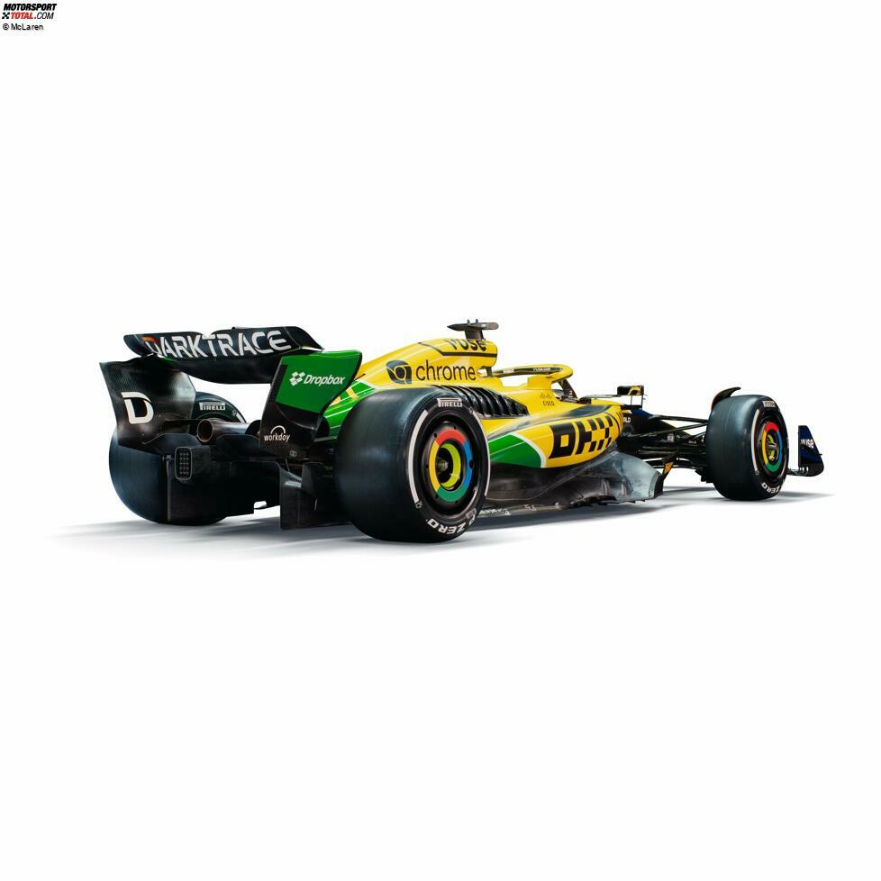 McLaren MCL38 im Design von Ayrton Senna