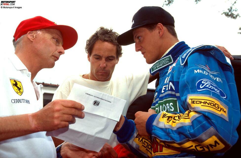 Monaco: Nach den tödlichen Unfällen von Roland Ratzenberger und Senna in Imola gründet Schumacher gemeinsam mit Niki Lauda und Berger die Formel-1-Fahrergewerkschaft GPDA neu. Schumacher wird einer der Direktoren.
