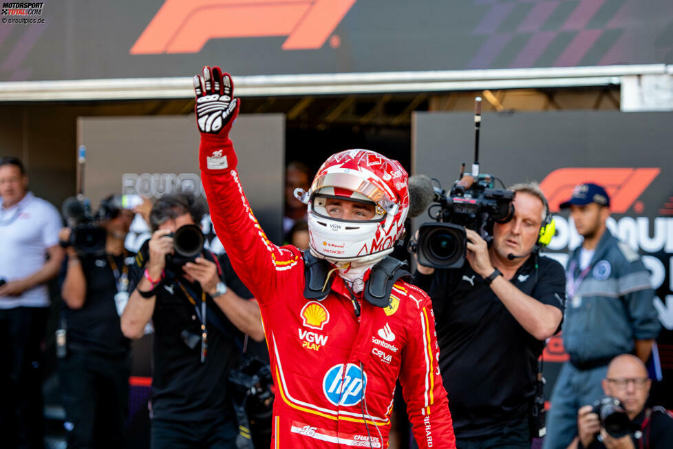 Es folgte die Pole von Charles Leclerc (Ferrari) in Monaco und dann die beiden angesprochenen ersten Plätze von Mercedes und McLaren. Technisch gesehen gab es die Serie sogar zwei Mal, den man könnte auch bei Leclerc anfangen und dann bei Verstappens Pole in Spielberg enden.