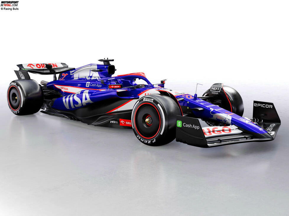 Spannend ist, wie viele neue Partner das Team gewonnen hat vor der Saison 2024. So viele fremde Sponsorenlogos waren wohl noch nie auf einem Toro Rosso/AlphaTauri/Racing Bull zu sehen. Das wird vor allem ...