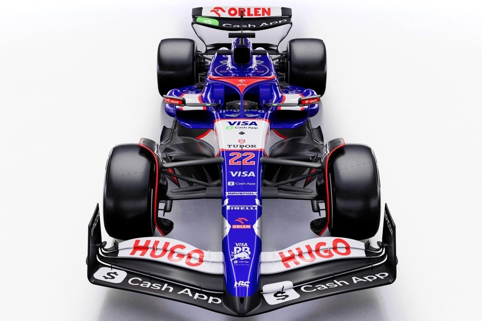 Die ersten Bilder und Informationen zum neuen Racing Bulls VCARB 01, wie ihn Daniel Ricciardo und Yuki Tsunoda in der Formel-1-Saison 2024 fahren werden!