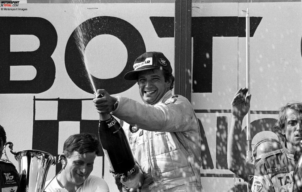 #5: Elio de Angelis (Italien) ist der Premierengewinner beim Österreich-Grand-Prix 1982 für Lotus. Doch es dauert 37 Rennen, bis er wieder ein Grand-Prix-Sieger ist, aber ...