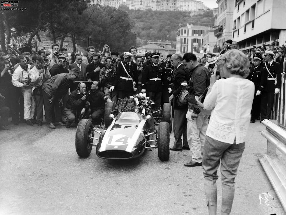 #9 - Bruce McLaren (Neuseeland): Noch als Cooper-Fahrer triumphiert der spätere Teamgründer beim Monaco-Grand-Prix. Danach dauert es ...