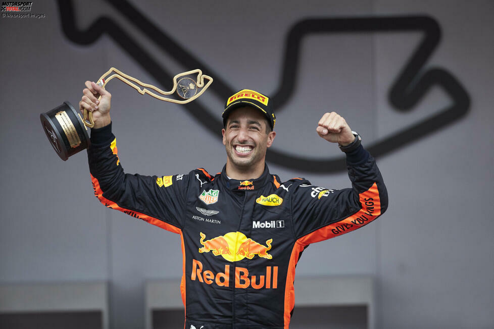 #7 - Daniel Ricciardo (Australien): Er ahnt bei seinem Monaco-Sieg 2018 nicht, dass es für lange Zeit sein letzter Formel-1-Erfolg sein wird. Zwischen diesem Sieg und ...