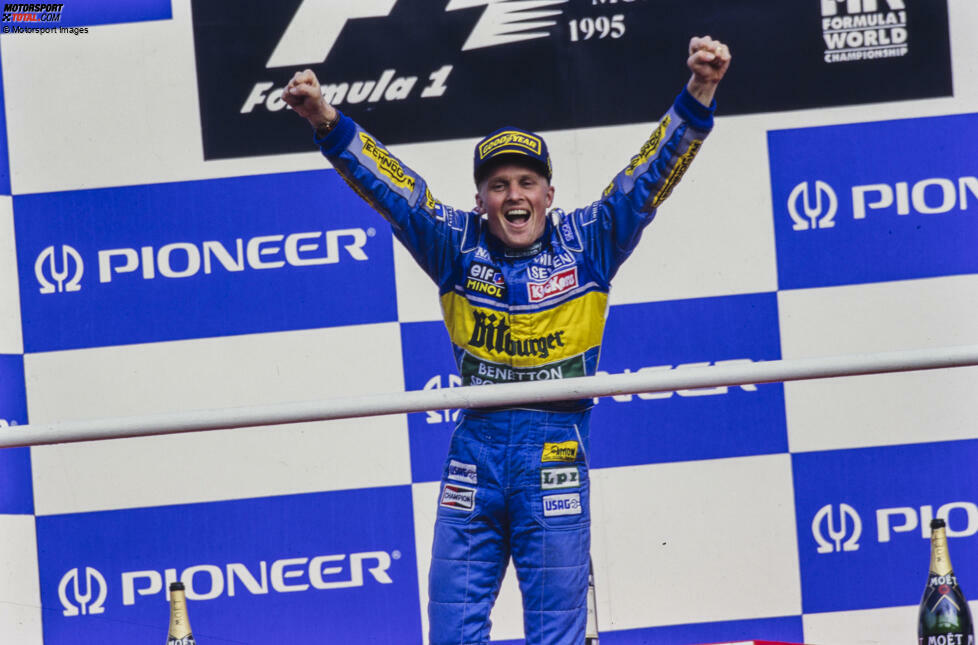 #6 - Johnny Herbert (Großbritannien): Für Benetton gewinnt er 1995 den Italien-Grand-Prix. Doch es ist nur ein kurzer Höhenflug für den Briten, der danach kein siegfähiges Material mehr hat. Erst ...