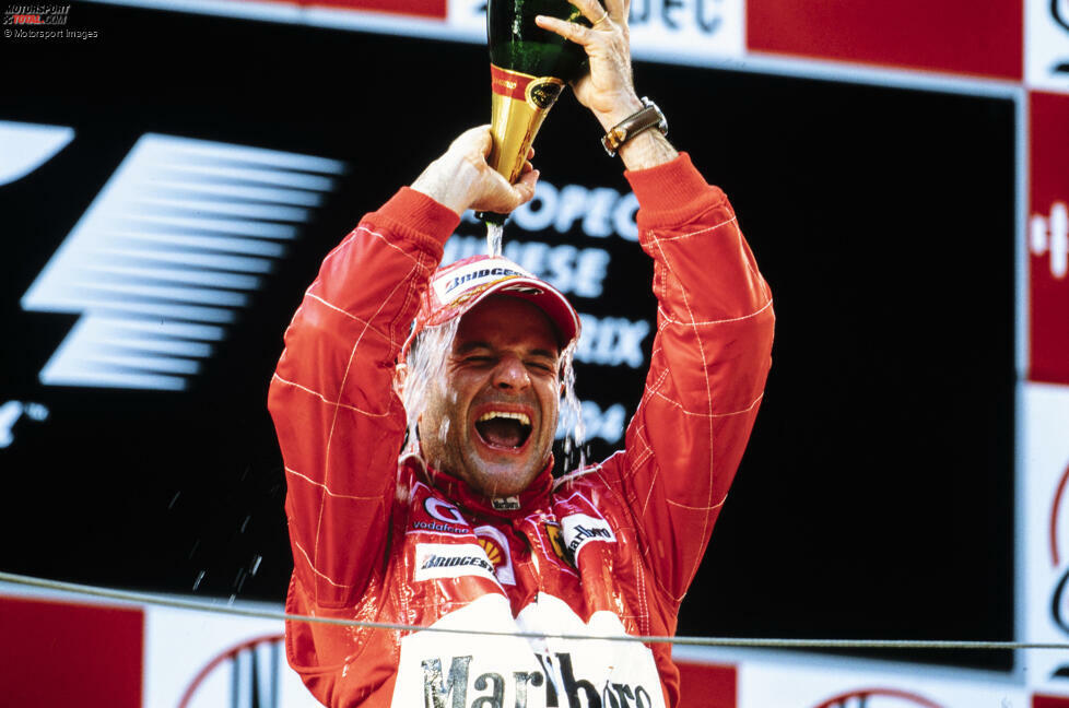 #3 - Rubens Barrichello (Brasilien): Der Erfolg beim ersten China-Grand-Prix in Schanghai in der Saison 2004 ist Barrichellos letzter Ferrari-Sieg in der Formel 1. Bei Honda ...