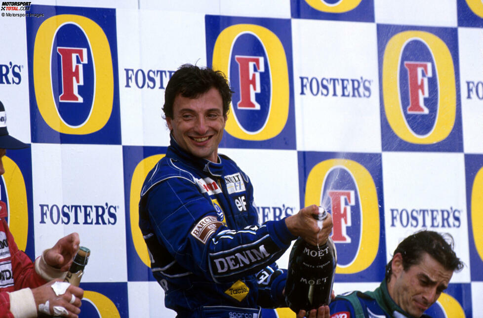 ... 1990 bei Williams gelingt ihm der nächste Formel-1-Sieg, nämlich beim San-Marino-Grand-Prix in Imola. Das macht eine 
