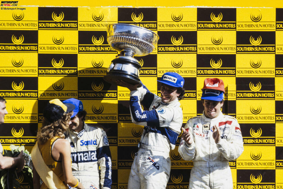 #2 - Riccardo Patrese (Italien): 1983 triumphiert er für Brabham beim Südafrika-Grand-Prix, dann bleiben die ganz großen Erfolge aus für Patrese. Er wechselt für zwei Jahre zu Benetton, dann zurück zu Brabham, aber erst ...