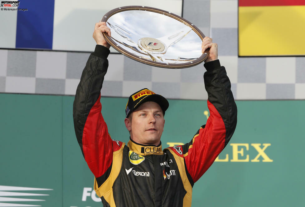 #1 - Kimi Räikkönen (Finnland): Er taucht als einziger zwei Mal in diesen Top 10 auf, und das mit der bisher längsten Durststrecke aller Formel-1-Fahrer. Denn nach Räikkönens Sieg beim Australien-Grand-Prix 2013 für Lotus ...