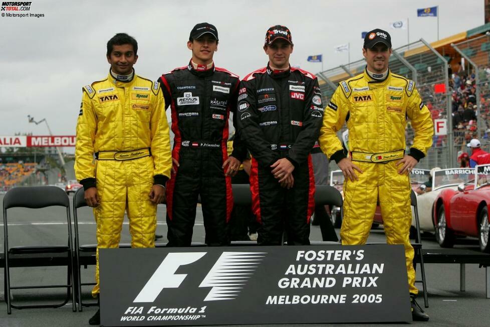 2005: 6 Rookies - 16. Tiago Monteiro (Jordan/7 Punkte), 18. Narain Karthikeyan (Jordan/5), 19. Christijan Albers (Minardi/4), 21. Patrick Friesacher (Minardi/3), 24. Vitantonio Liuzzi (Red Bull/1) und 25. Robert Doornbos (Minardi/0)