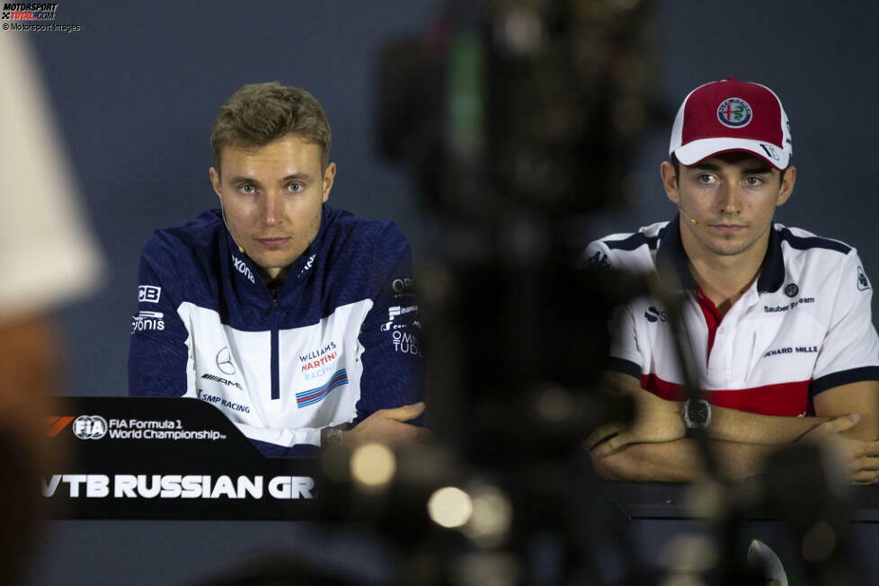 2018: 2 Rookies - 13. Charles Leclerc (Sauber/39) und 20. Sergei Sirotkin (Williams/1)