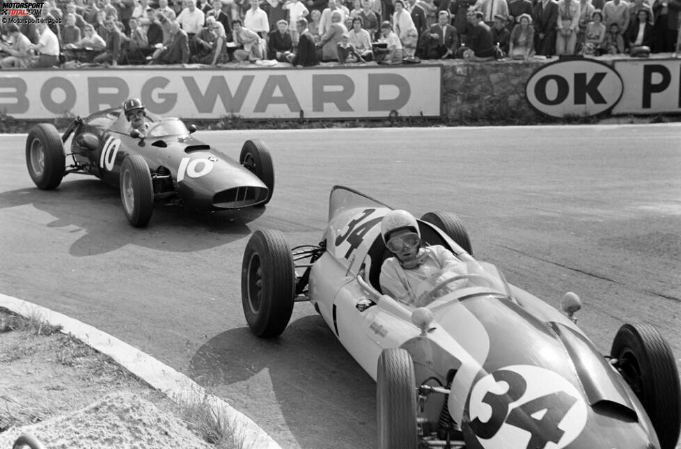 Yeoman Credit: Das BRP-Team war 1960 das erste, das seinen Namen für einen Sponsor änderte und unter dem Banner des Finanzunternehmens startete. Olivier Gendebien schaffte es mit seinem Cooper T51 sogar zwei Mal auf das Podium. Doch die Partnerschaft bröckelte nach nur einer Saison.