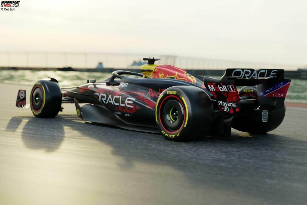 Silverstone: Ebenfalls beim Heimrennen fährt Red Bull in einem Spezialdesign vor. Und ja, für das Team ist es wirklich ein Heimrennen, auch wenn es unter österreichischer Flagge fährt, denn ...