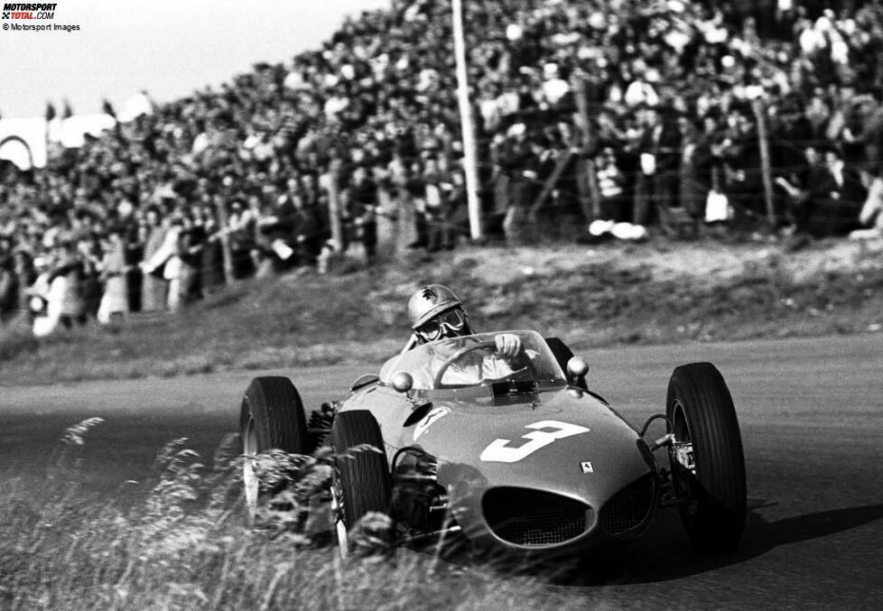 ... 40 Jahre! Wolfgang von Trips führte 1961 in Zandvoort einen Ferrari-Doppelsieg an, bei dem er nach dem Start in jeder Runde in Führung war. Für den Deutschen sollte die Saison aber tragisch enden, denn beim vorletzten Saisonrennen in Monza verunglückte er tödlich - als zu dem Zeitpunkt WM-Führender.